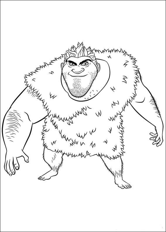 Plansa de colorat cu The Croods 2 12